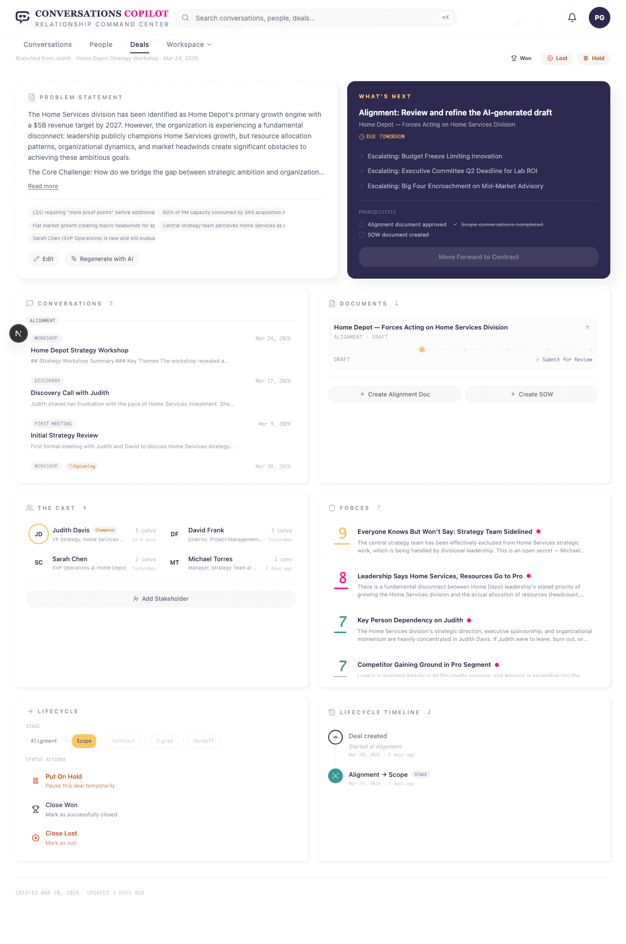See the person behind every deal. screenshot