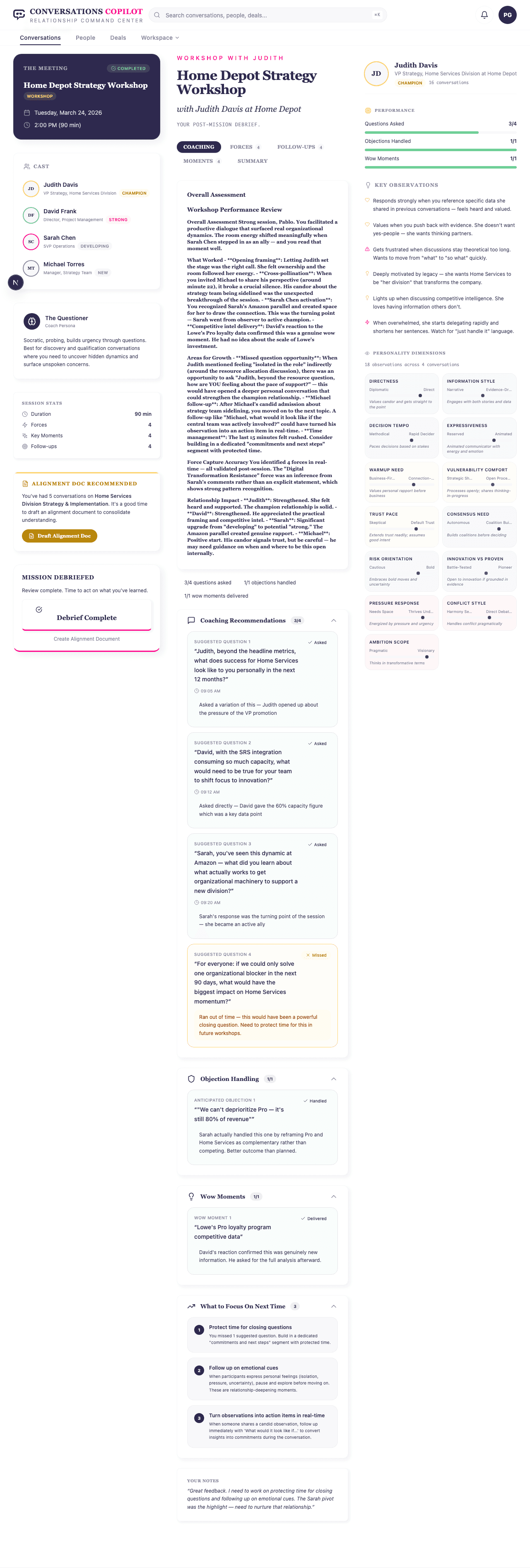 Do not just log the call. Capture what it meant. screenshot