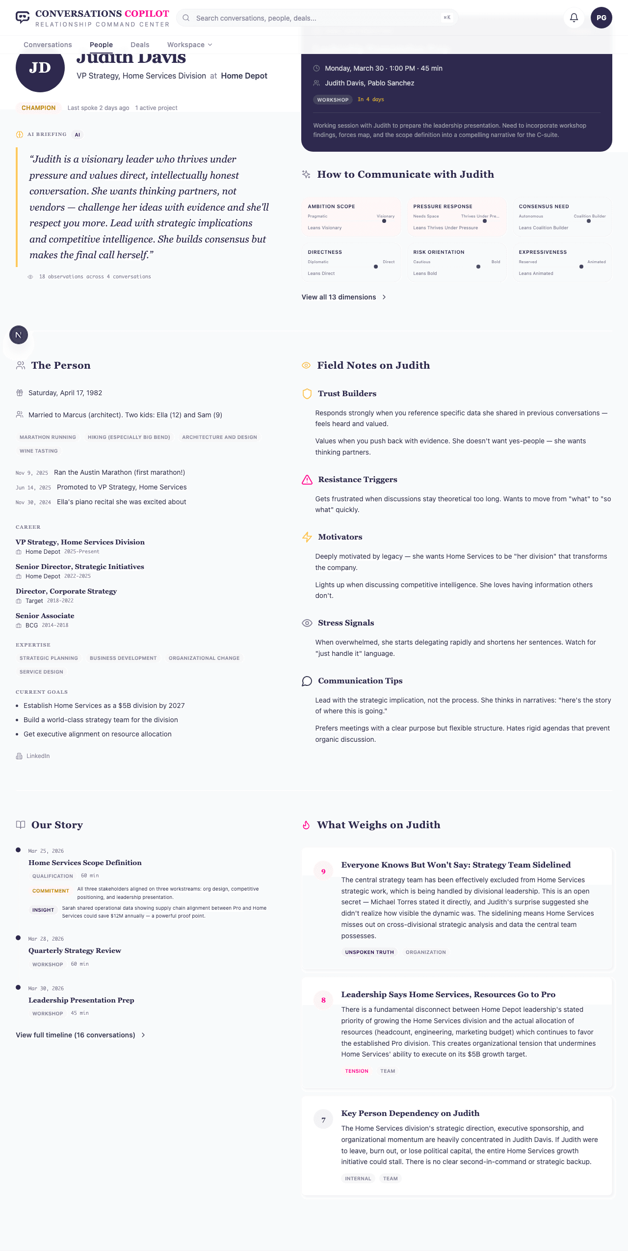 Know how they think before you walk in. screenshot